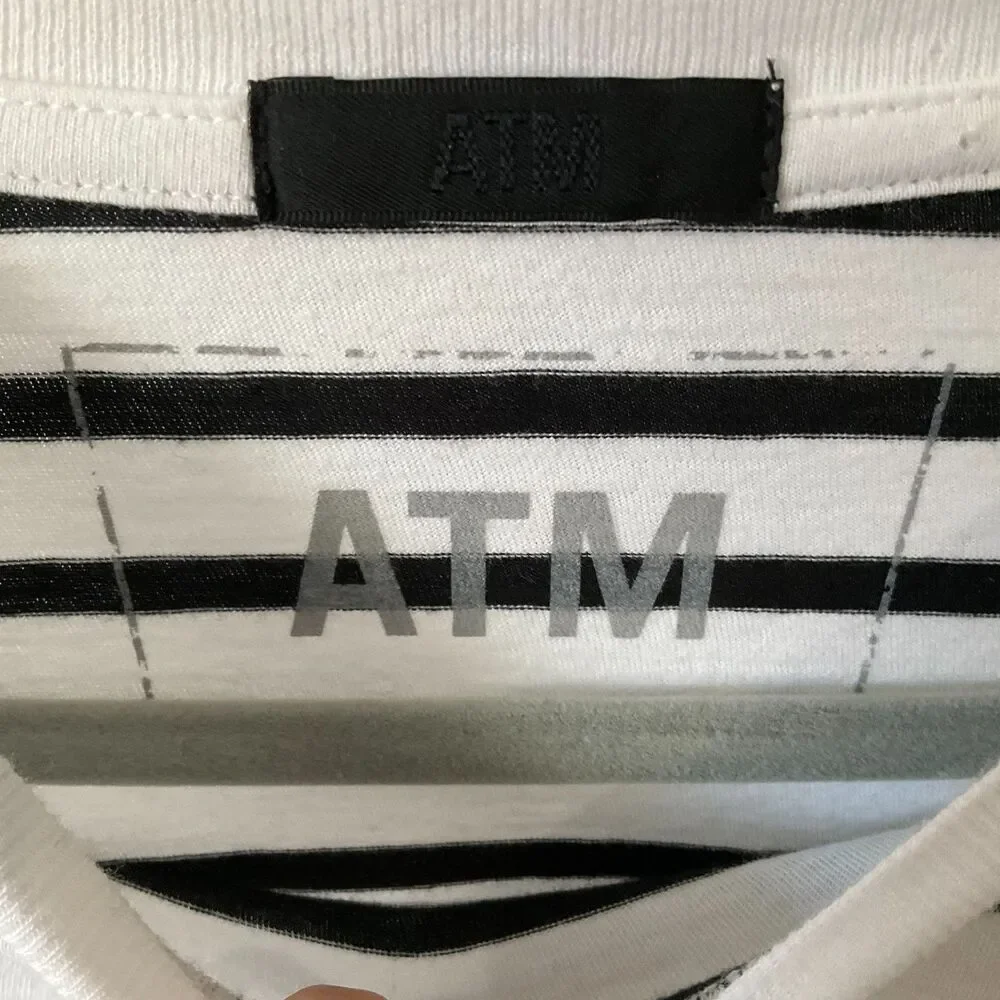 ATM - Anthony Thomas Melillo - Black/White Striped Long Sleeve - $120! - Picture 6 of 6